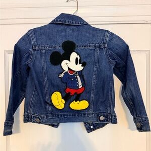 Gap + Disney Mickey Mouse denim jean jacket toddler 5